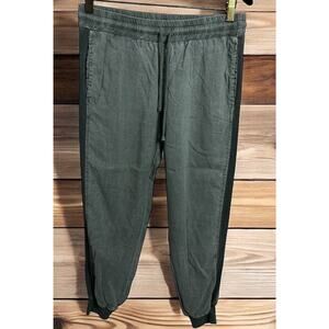 Anthropologie Bella Dahl Olive Green Jogger Pants Sz Small Lyocell Casual